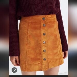 Madewell Butterscotch A-line Mini Skirt